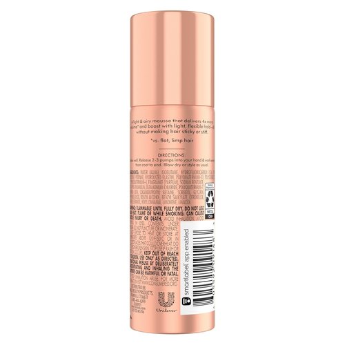Nexxus Volumizing Foam Hair Mousse - Boost Volume & Hold | 2 oz Styling Foam