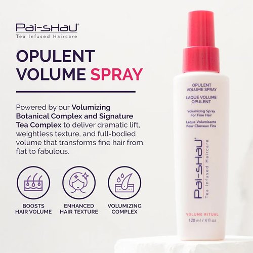 Pai-Shau Opulent Volume Spray - Volumizing Hair Spray for Fine Hair, Lightweight Root Lift (4 Fl Oz)