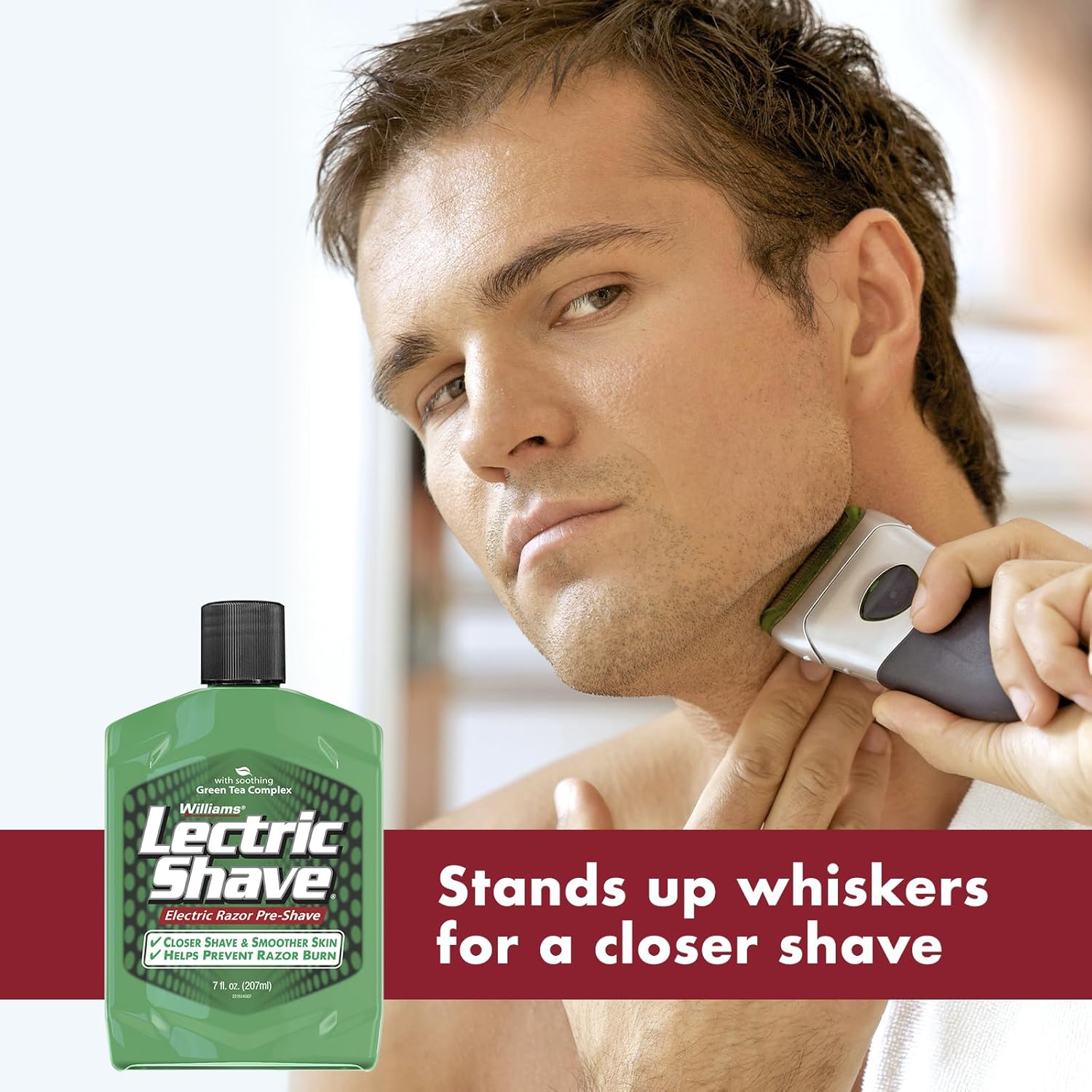 Williams Lectric Shave Electric Razor Pre-Shave Lotion - 7 Ounce for Smooth Shaving
