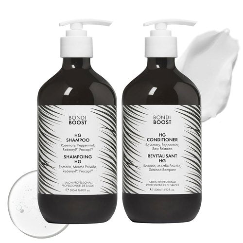 BondiBoost HG Anti-Thinning Shampoo & Conditioner Set - Clinically Tested for Fuller, Thicker Hair | 16.90 fl oz Each, Sulfate-Free Formula