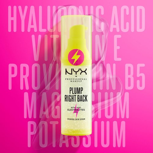 NYX Professional Makeup Plump Right Back Serum & Primer - Hydrating Formula with Hyaluronic Acid