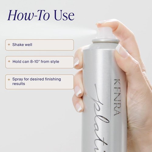 Kenra Professional Platinum Working Spray 14 - Flexible Hold Hairspray | Fast-Drying & Non-Sticky | Frizz-Free Shine for All Hair Types