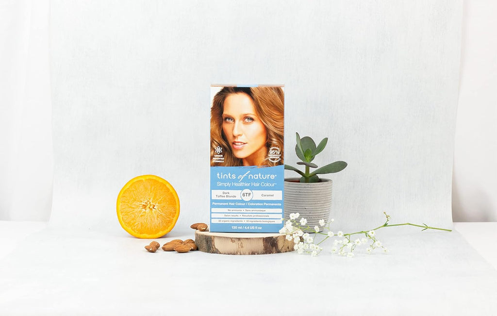 Tints of Nature Dark Toffee Blonde Permanent Hair Dye - Nourishing, Ammonia-Free Formula | 4.4 fl oz