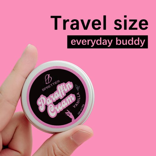 BPrettier Cold Paraffin Wax Cream for Hands and Feet, Shea Butter Cuticle Balm, Vanila Scent Home Spa, No-Heat Moisturizing Mask