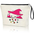 Virfuntaki DnD Gift Cat Throwing Dice Dungeon Master Gift DnD Holding Zipper Bag Cosmetic Pouch Gamer Dice Bag Tabletop RPG Tabletop Games Role Playing Decoration for Girl Women