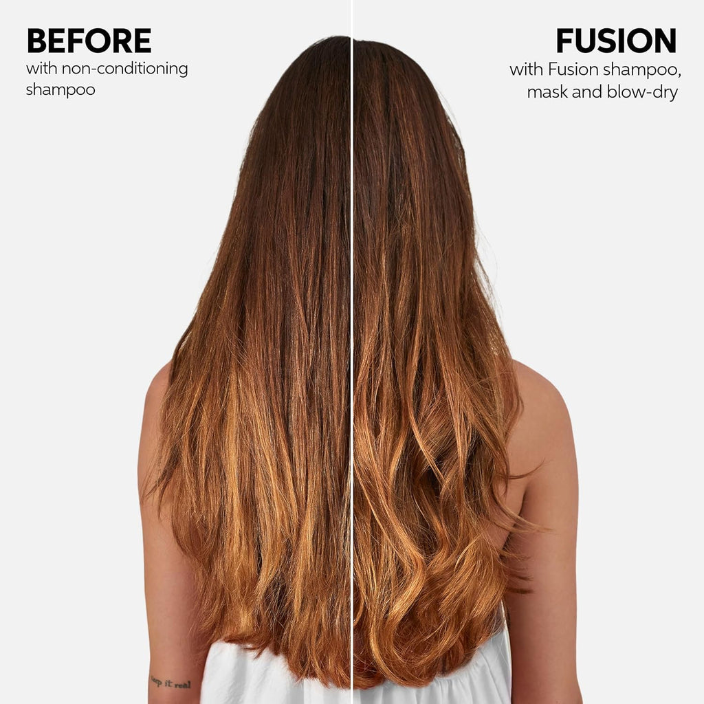 Wella Professionals Fusion Intense Repair Shampoo & Conditioner Set - Anti-Hair Breakage + EIMI Thermal Image Hairspray for Smoothness & Shine