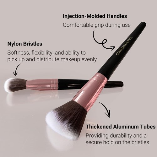 Makeup Brush 15Pcs Eye And Face Professional Makeup Brush Set, makeup brushes with lash comb, Makeup Brushes soft makeup brushes set, Eye Shadow Brush With Storage Bag and 5 beauty eggs