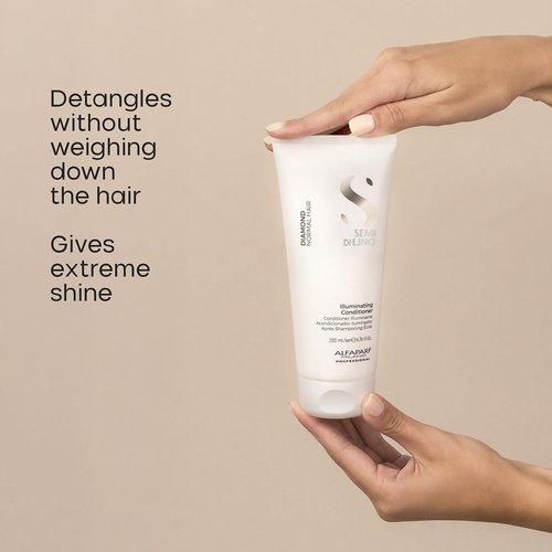 **Semi Di Lino Diamond Shampoo & Conditioner Set | Argan Oil & Shea Butter Infusion for Color-Treated Hair**