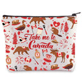 WZMPA Canada Travel Cosmetic Bag Canada Souvenir Gifts Take Me To Canada Zipper Pouch Bag Canada Trip Merchandise (To Canada)