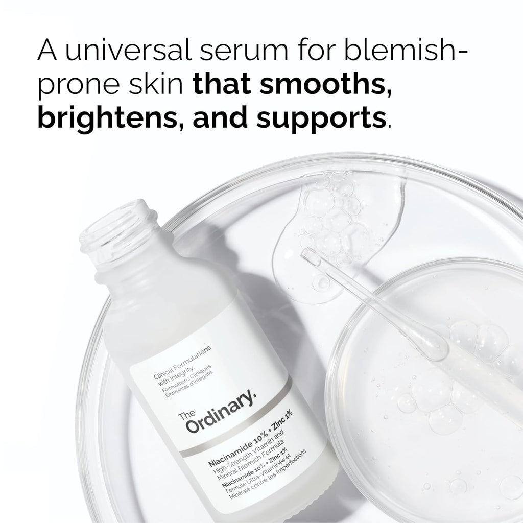The Ordinary Dull Skin Duo - Face & Eye Care Bundle with Niacinamide & Caffeine Solution | 1 Fl Oz Each