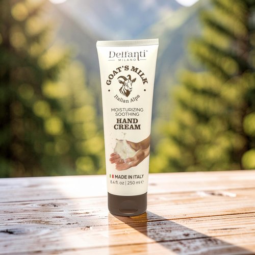 Delfanti-Milano - Goats Milk Moisturizing Hand Cream | 8.4 oz 250mL Made in Italy