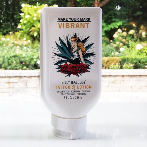 Billy Jealousy Tattoo Lotion - Nourishing Aftercare with Shea Butter & Green Tea Extract | All Skin Types