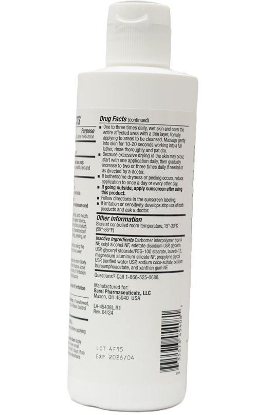 Burelpharma Benzoyl peroxide topical wash 10%