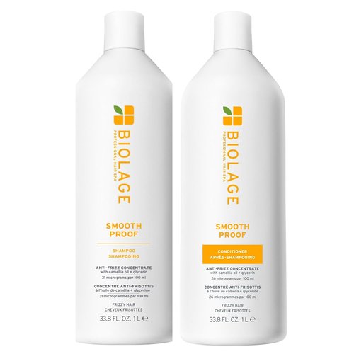 Biolage Smooth Proof Shampoo & Conditioner Set | Frizz Control & Hydration for All Hair Types
