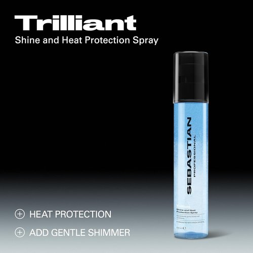 Sebastian Grunge Waves Cocktail Set - Thermal Protection & Shimmer Spray 5.07 fl oz | Extra Hold Hairspray 10.6 oz
