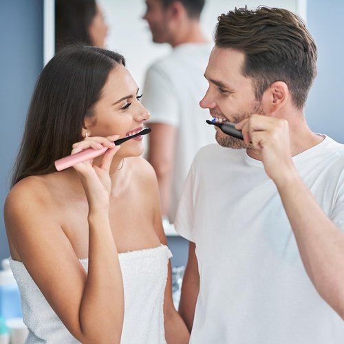 Philips Sonicare Replacement Toothbrush Heads - 8 Pack Soft Gentle Bristles for Click-On Electric Toothbrushes | Black