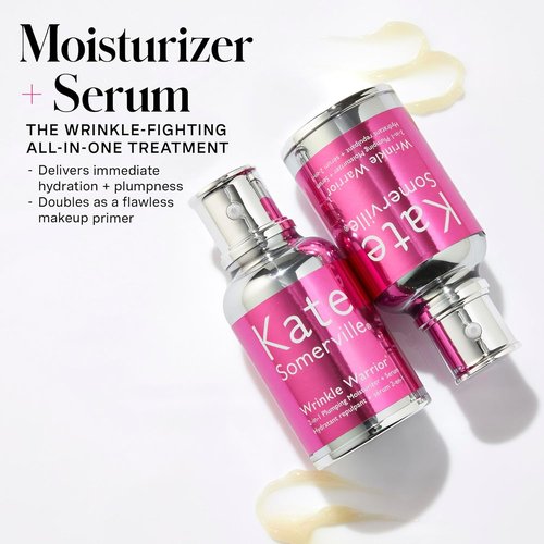 Kate Somerville Wrinkle Warrior® Plumping Moisturizer & Serum - Hydrating Formula with Hyaluronic Acid, 1.7 Fl Oz