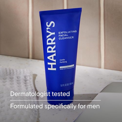 Harry's Exfoliating Face Wash for Men - Gentle Volcanic Rock Cleanser | 7.1 Fl. Oz Travel Size
