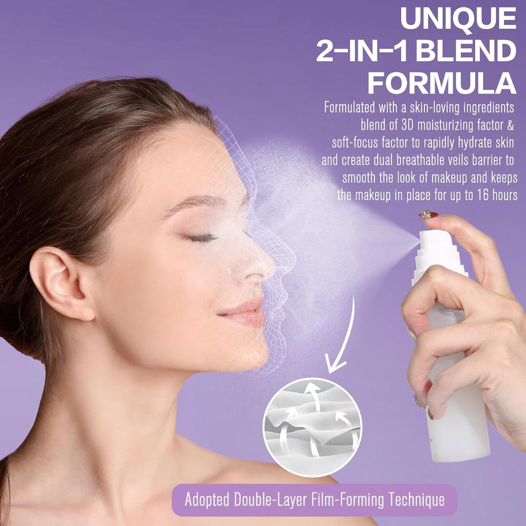 UCANBE Dewy Setting Spray - Long-Lasting Hydrating Makeup Finishing Spray | Lightweight & Waterproof, 16-Hour Wear