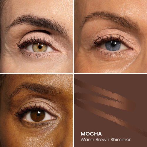 PRIME PROMETICS PrimeEyes Glide Eyeliner - Waterproof, Long-Lasting Gel Crème for Mature Women | Mocha Shimmer