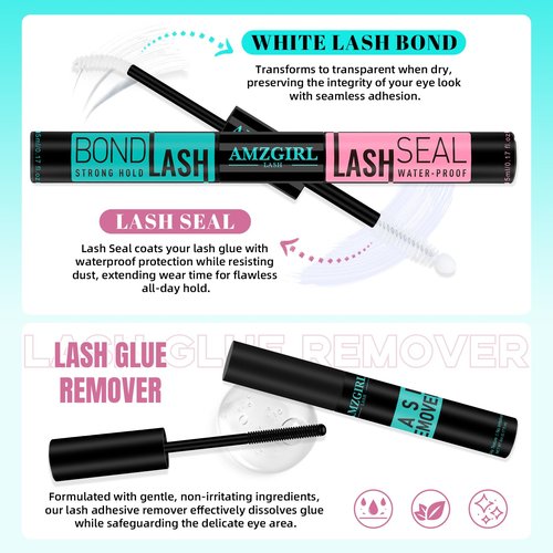 Lash Clusters Kit,160pcs Natural Eyelash Extension with Lash Bond and Seal Waterproof,Remover For Lashes Cluster,Lash Applicator Tool For False Eyelashes Extensions At Home(Lavendy,Kit)