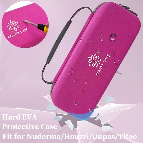 High Frequency Wand Case for Nuderma/Houzzi/Uupas/Titoe,Hard Storage Protective Carrying Case Compatible with Portable Handheld Skin Therapy Wand Machine and Attachments (Case Only)