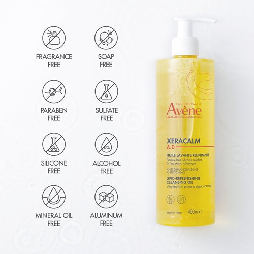Avène XeraCalm A.D Lipid-Replenishing Cleansing Oil, 25.3 fl. Oz.