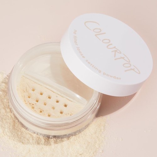 ColourPop No Filter Loose Setting Powder - Translucent Soft-Matte Finish for Long-Lasting Makeup - 0.3 oz Vegan Formula