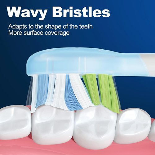 DailyWhite 8-Pack Replacement Brush Heads for Philips Sonicare | Superior Clean, White