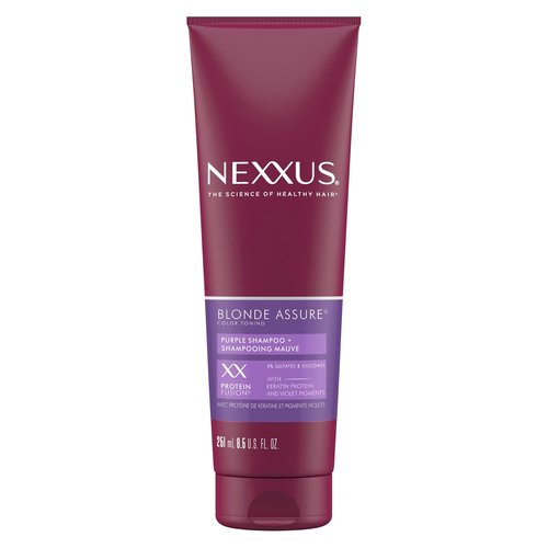 Nexxus Blonde Assure Purple Shampoo - Color Care for Blonde Hair | Keratin-Enriched 8.5 oz