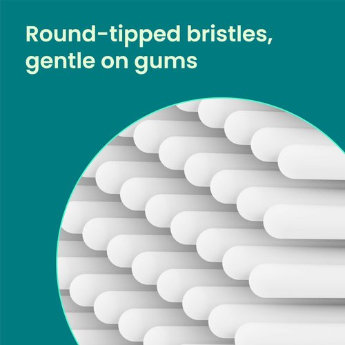 quip Rev Oscillating Electric Toothbrush Heads - 4 Pack - Verified quip Brush Head Refills for Oscillating Toothbrushes - Soft Bristles, Dual-Length, Compact - Last 3 Months Each - White