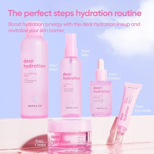 BANILA CO Dear Hydration Crystal Glow Essence - Hydrating Serum with Pink Cactus & Hyaluronic Acid (50ml)