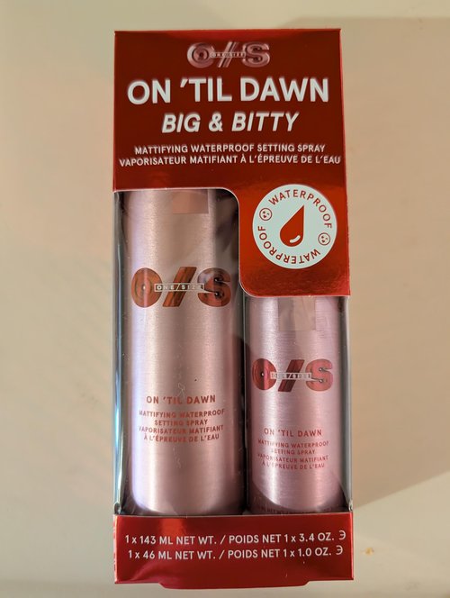 On ’Til Dawn Big & Bitty Mattifying Waterproof Setting Spray Duo – Includes Full Size (3.4 fl. oz / 146 mL) and Travel Size (1.0 fl. oz / 46 mL)