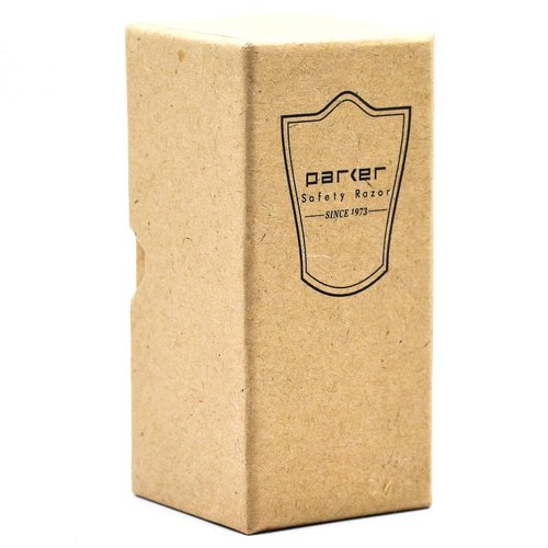 Parker 100% Black Badger Bristle Shaving Brush - Ivory Marbled Handle & Stand Included