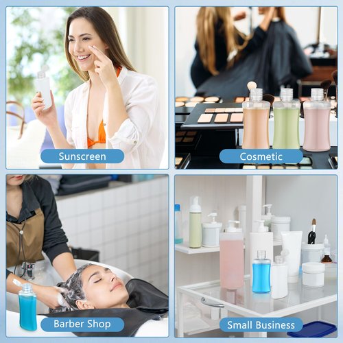 Domensi 36 Pcs 3.4 oz Travel Bottles Bulk Plastic Squeeze Lotion Bottles with Flip Cap Small Portable Travel Leak Proof Refillable Empty Cosmetic Container for Toiletries Liquid Shampoo(Clear)