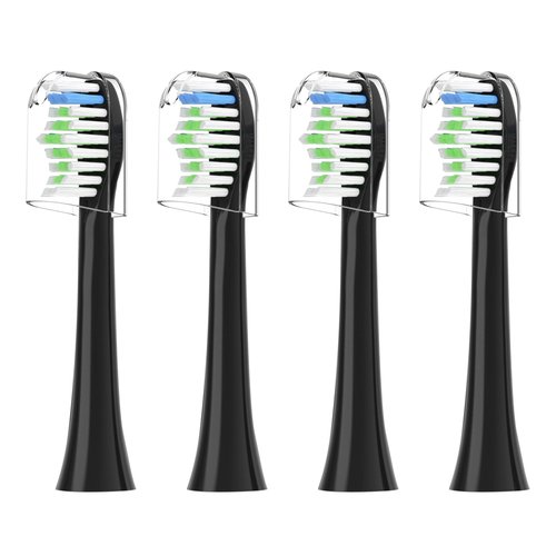 Replacement Toothbrush Heads for COSLUS DY-108Pro Electric Toothbrush,Sonic Electric Toothbrush with Covers(Black)