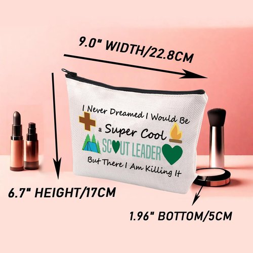 JYTAPP Novelty Makeup Bag Leader Gift I Never Dreamed I'd Grow Up To Be a Leader Cosmetic Pouch