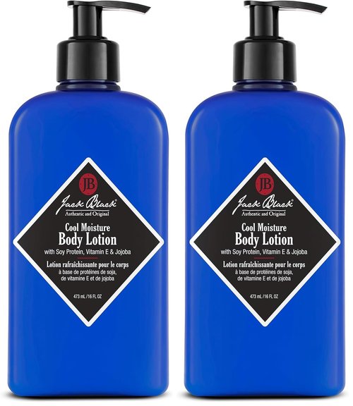 Jack Black Cool Moisture Body Lotion - Hydrating Lotion for Dry Skin | Men's Moisturizer 16 oz
