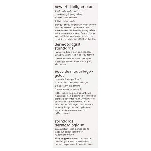 Dermablend Insta-Grip Jelly Primer Face Makeup, Silicone-Free Face Primer for Dry Skin, Pore Minimizing with 24HR Wear, 1.0 Fl oz