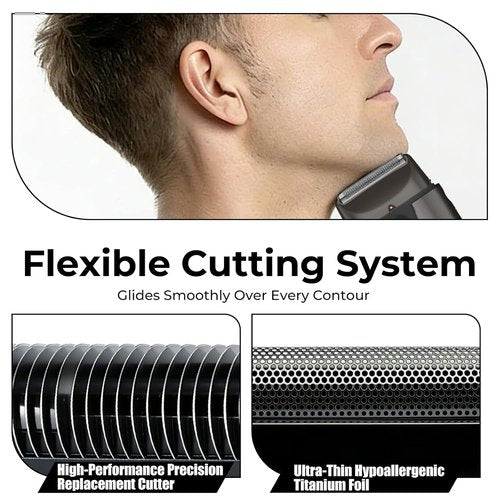 BaBylissPRO Shaver Replacement Foil & Cutter - 2-Pack Compatible with UV-Disinfecting Model (Grey)