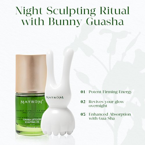 MATRÚM Organic Anti Aging Face Oil, 100% Natural Hydrating Brightening Serum, Squalane + Sea Buckthorn + Rosehip Oil, Vitamin E, Retinol, Antioxidant Gua Sha Oil for Sensitive & Dry Skin