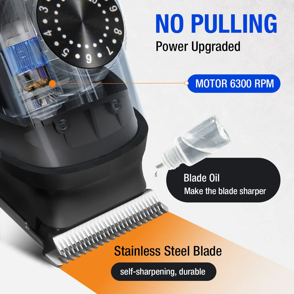 SUPRENT Beard Trimmer for Men - Waterproof IPX7 Mustache Trimmer with 39 Adjustable Lengths | Cordless USB-C Rechargeable & LED Display
