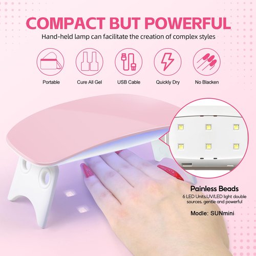 COSCELIA Acrylic Nail Kit for Beginners with Everything Professional Nails Kit Acrylic Set with Drill and U V Light Glitter Powder Decorations Rhinstones DIY Gifts for Women
