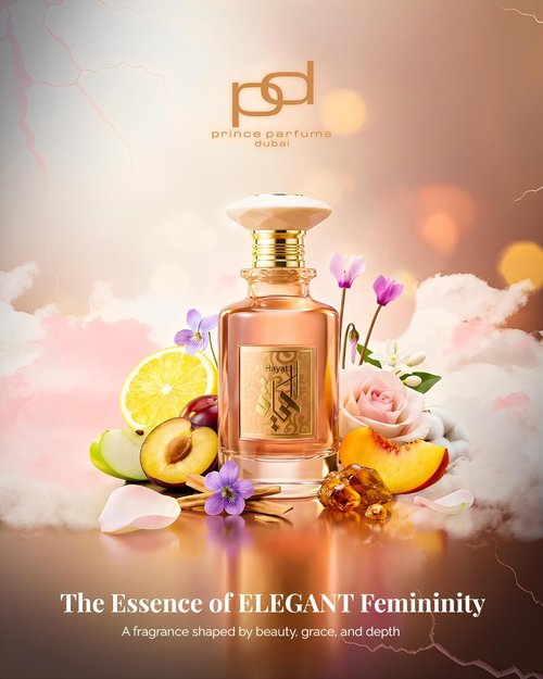Prince Parfums Dubai - Al Hayat Eau de Parfum 3.4 Oz | Radiant Women's Fragrance with Jasmine & Amber