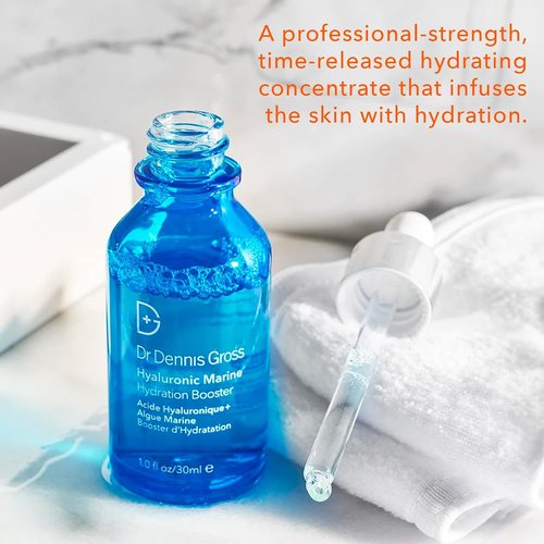 Dr. Dennis Gross Hyaluronic Marine™ Hydration Booster - Intense Moisture for Dehydrated Skin, 1 fl oz