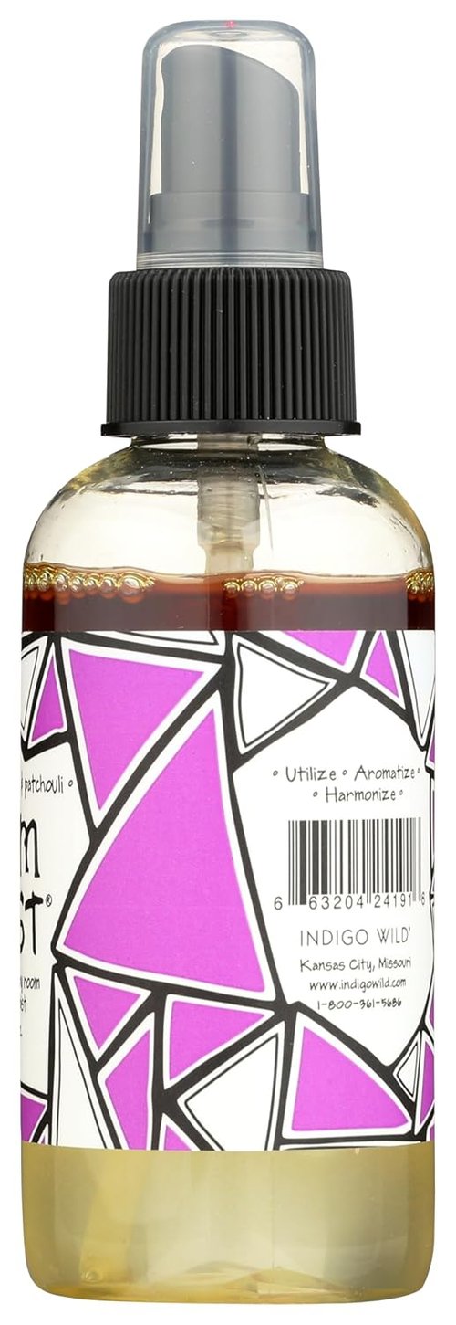Indigo Wild Zum Mist Aromatherapy Spray - Lavender-Lemon & Patchouli | 4 Fl Oz for Relaxation