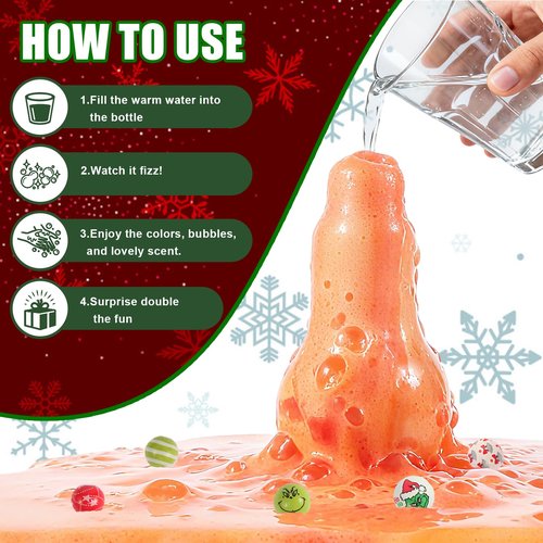 Magic Potion Bubble Bath Bombs for Kids with Bead Bracelets, Rich in Natural Essential Oils, Fun Science Kit for Toddlers Ages 3-12, Birthday, Christmas 6 Pack Bath Bomb Potions Gift for Boy and Girl