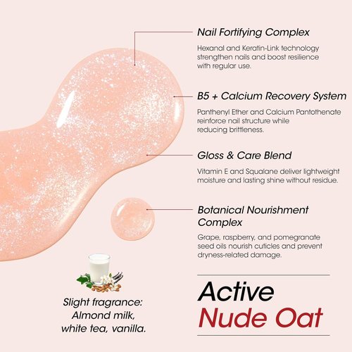 Gellen Active Glow Nail Polish - One-Step Plant-Based Nail Concealer & Strengthener | Ultra-Glowy Finish