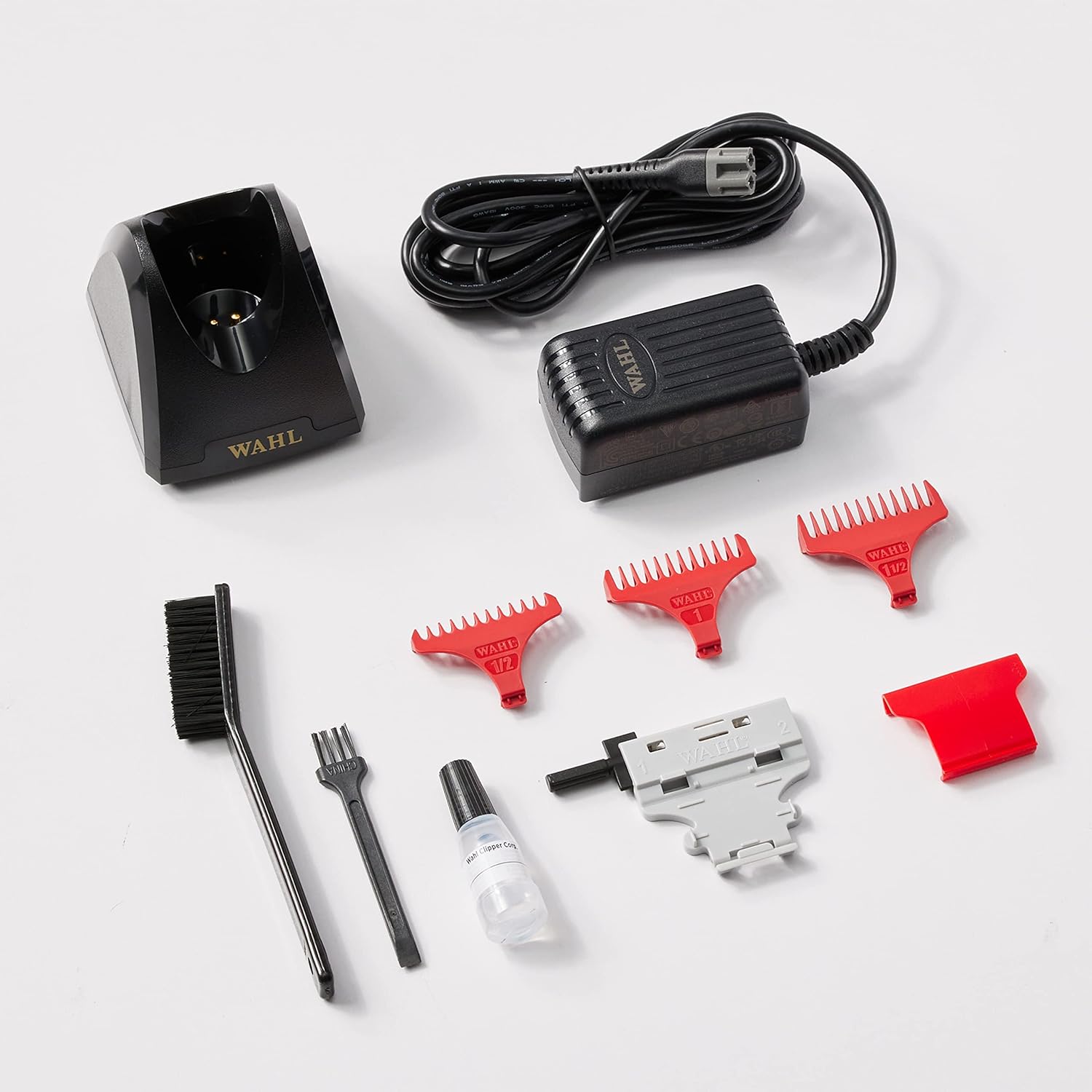 Wahl Professional 5 Star Cordless Detailer Li Trimmer - T Wide Blade, 100 Min Runtime & Charging Stand