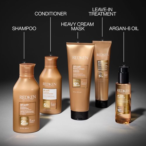 Redken All Soft Conditioner - Moisturizes & Hydrates Dry Hair, Softens & Adds Shine | 33.8 Fl Oz